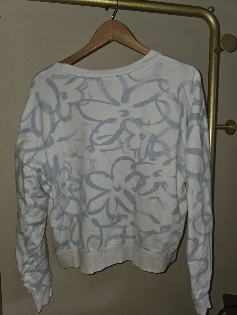Anthropologie Maeve heart printed sweatshirt Size Large - Picture 3 of 9